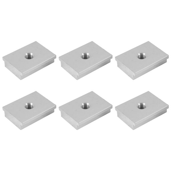 6Pcs M6 T-Track Slider Aluminum Alloy For Profile Woodworking Tool