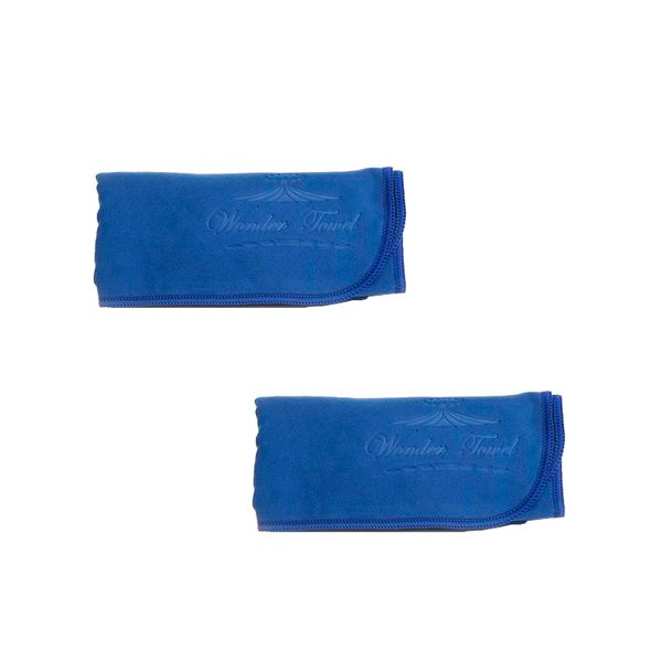 Wonder Towel 2-Pack Microfibre Gym Towels - Royal Blue