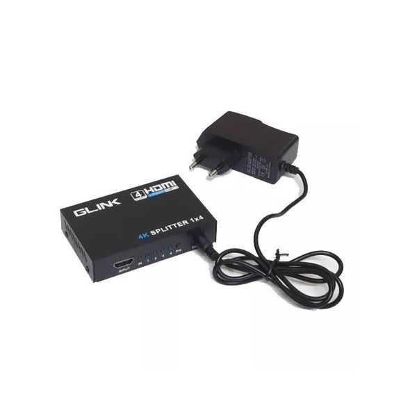 DW GLINK Hdtv Splitter Full Hd 1x4 - Up To 4k@30Hz - GLSP-013