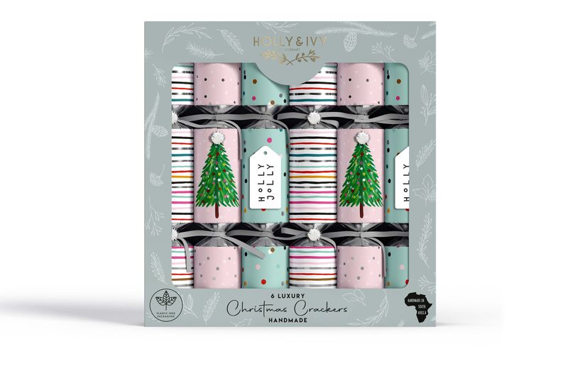 Luxury -Fun &amp; Playful Holly Jolly Christmas Crackers