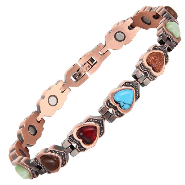 Women's Pure Copper Bracelet, Super Strong Magnetic Bracelet