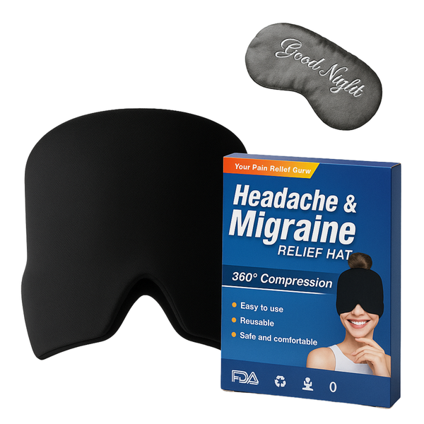 Headache Migraine Relief Cap | Hot and Cold Therapy| 360 Deg