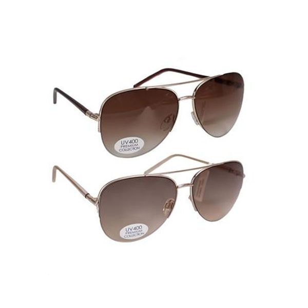 Sunglass Pre/Lds Aviator - 2 Pack