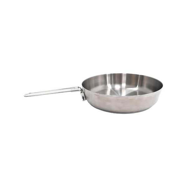 Decathlon Stainless steel camping frying pan 500 with double bottom-1.2 L