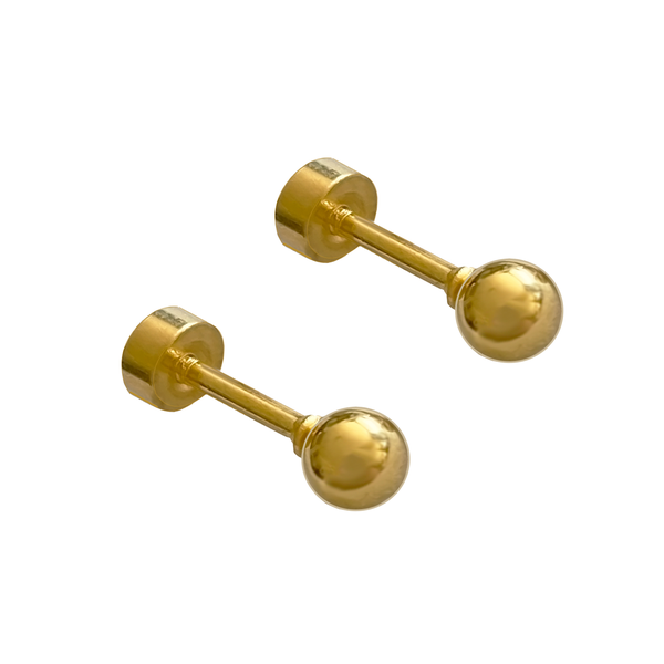 Post Ball Stud Flat Back Earrings for Women - Cartilage - Helix Piercing