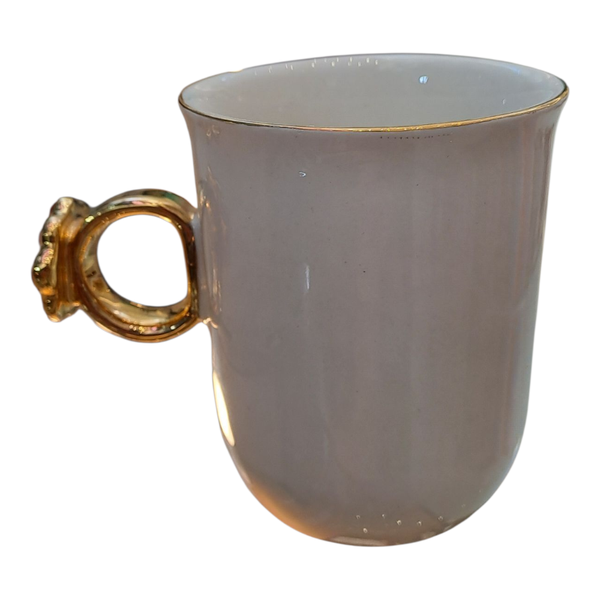 Gift Emporium Mug - Gold Flower Handle