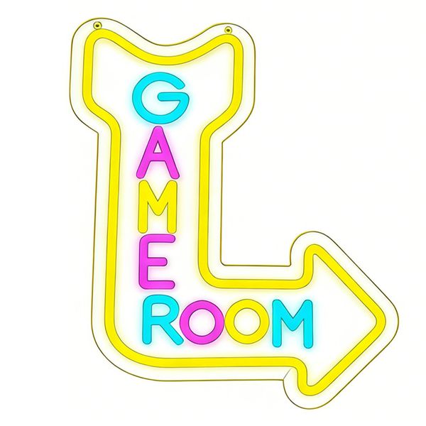Game Room Neon Signs for Wall Decor, Led Neon Light for Gamer Gifts
