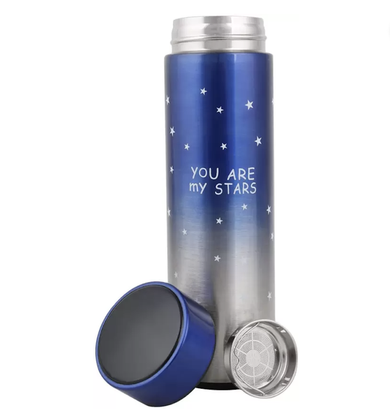 Smart Thermos: 500ml Insulated Star Bottle with LED Temperature Display