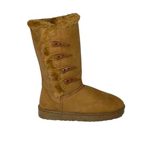 Ladies flat mid cheap calf boots