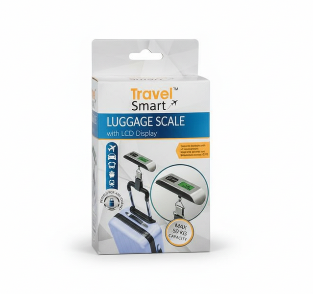 Travel Smart Luggage Scale 50kg Capacity - Portable and Accurate