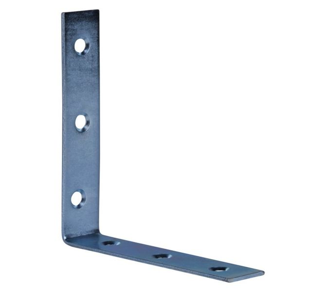 Galvanised Chair Angle Bracket (100 mm x 20 mm) - 8 Pack