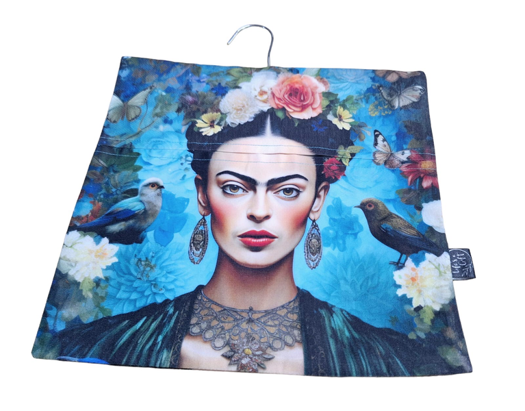 Laundry Peg Bag - Lady Frida with Flowers and Birds