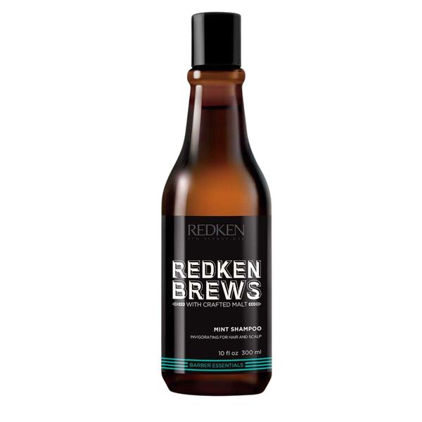 Redken Brews Cooling, Cleansing &amp; Refreshing Mint Scalp Shampoo for Men - 300ml