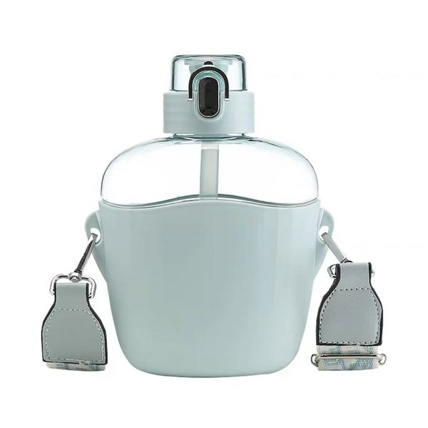 Stylish BPA Free Water Bottle with Adjustable Shoulder Strap
