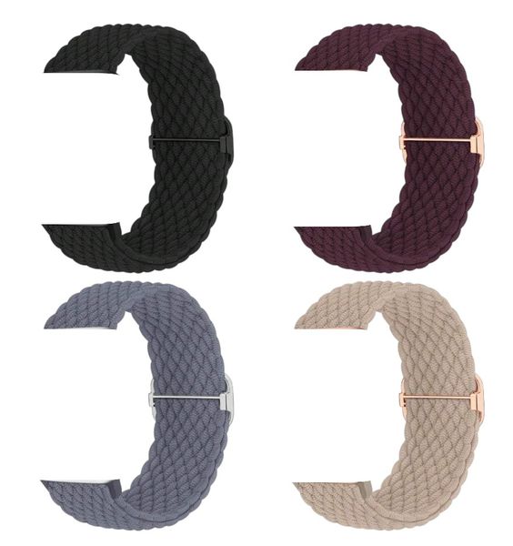 4 Pack Woven Straps Compatible with Apple Watch 42-49mm Models - Multicolor