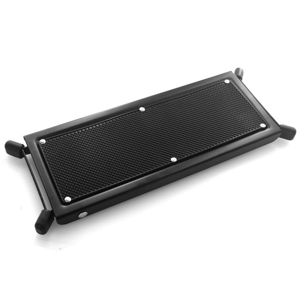 Guitar Foot Stool, 4 Height Adjustable, Foldable, Black