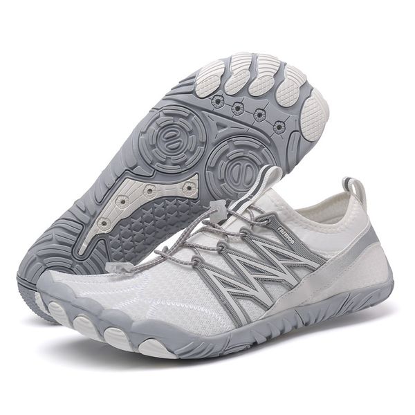 Summer Style Quick-Dry Athletic Barefoot Water Sock Shoes - White