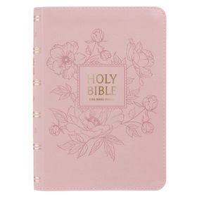 KJV Compact Large Print Bible, Pink Floral | Shop Today. Get it ...