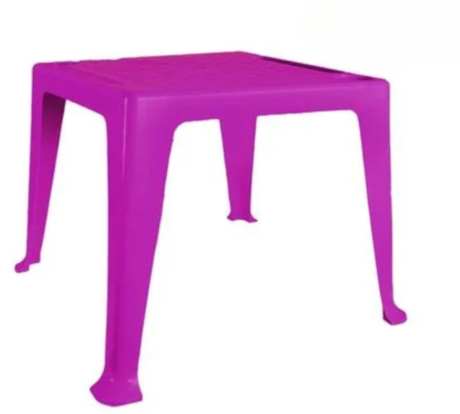 Compact Magenta Table for Kids 50 × 50 × 45 cm - Ideal for Playrooms