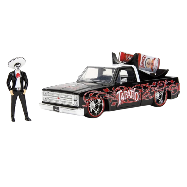 HWR Tapatio Day Dead 85 Chevy C10 With Figure 1/24 Die-Cast Vehicle
