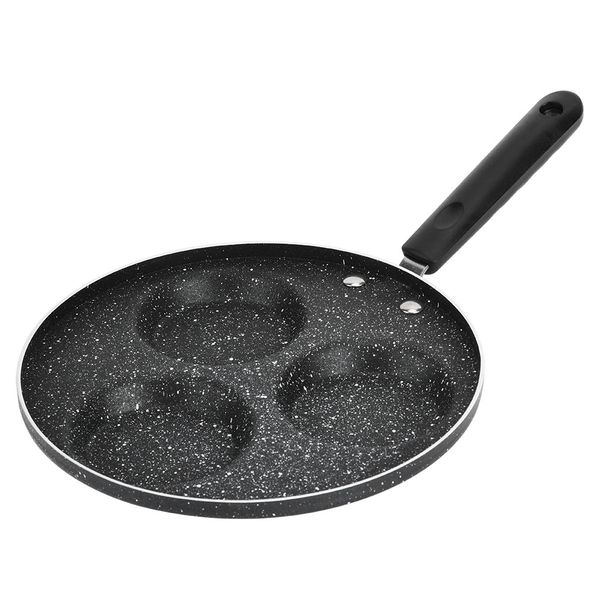 3 Round Holes Non-Stick Coating Eggs Frying Pan