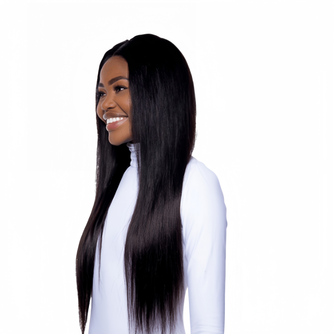 24-Inch Straight Brazillian Full Frontal Wig with Salon-Perfect Shine