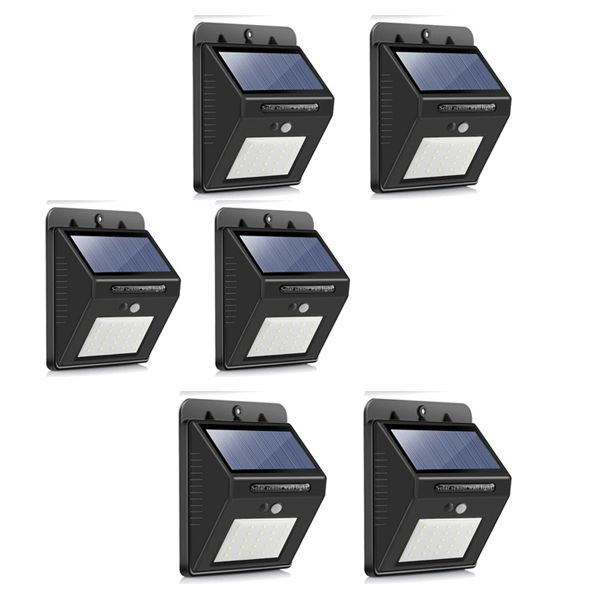 Ultra Bright Outdoor Motion Sensor Solar Light-Set Of 6