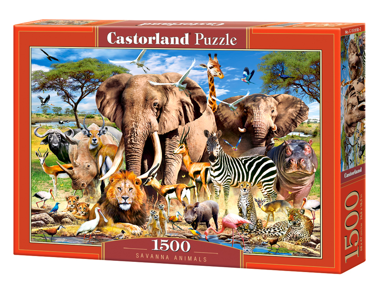 Savanna Animals - 1500 Piece Puzzle