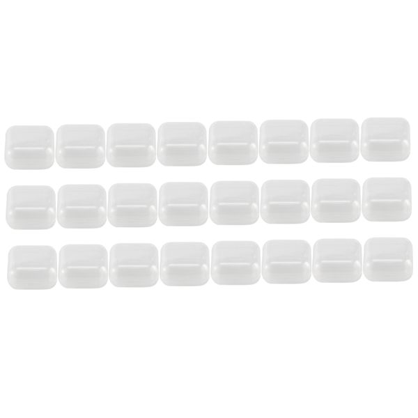 24Pcs Small Clear Plastic Beads Storage Containers Box with Hinged Lid for