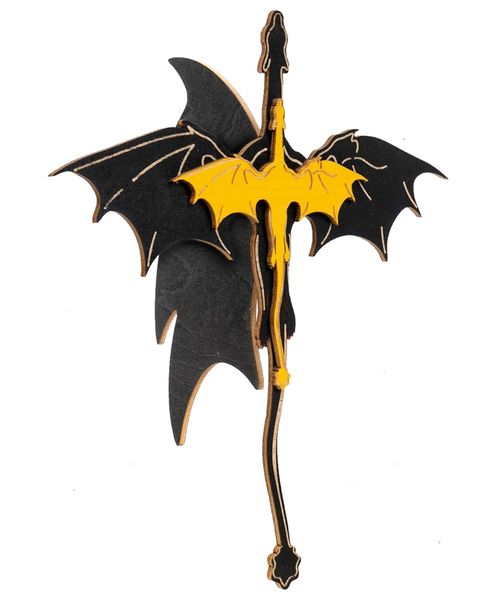 Merch Dragon Bookshelf Decor Fourth Wing Wooden 4th Wing Booktok Decoration