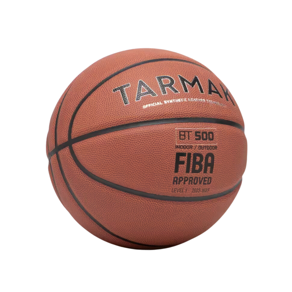 Tarmak Size 7 Basketball BT500 - Brown/FIBA