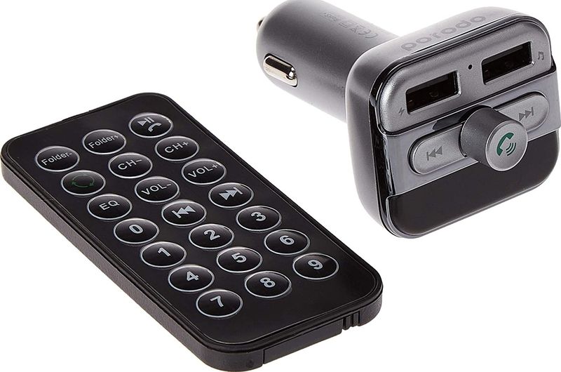 Porodo FM Transmitter and Fast Charging Car Charger 3.4A