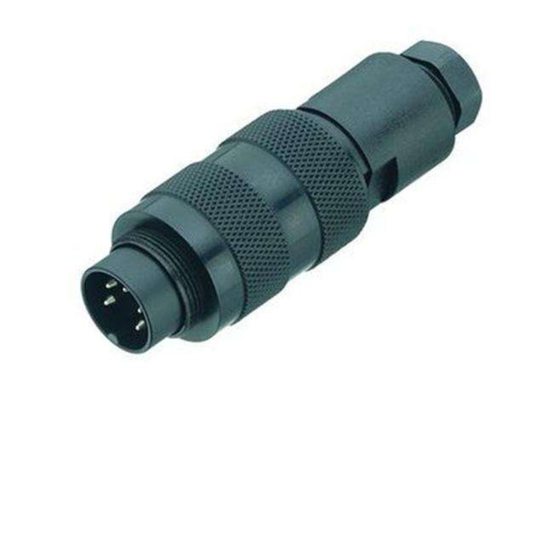 09-0125-25-07 7-Pin Male Circular Connector, Solder, 4-6mm Cable