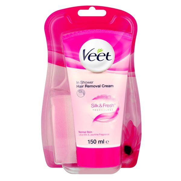 Veet 150ml, In-Shower Hair Removal Lotion, Depilatory Cream, Normal Skin