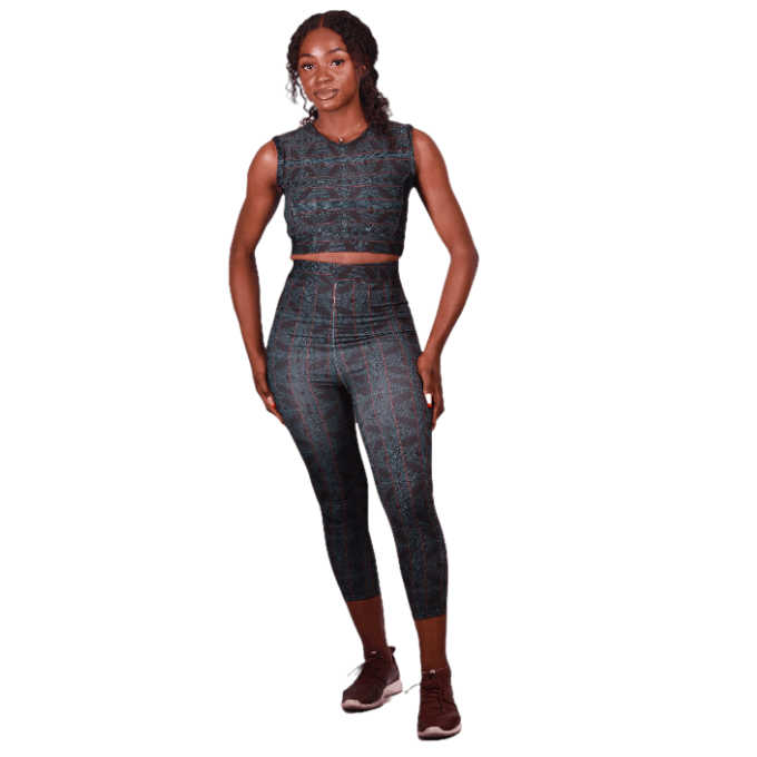 Women 2 Piece Green Sotho African Gym Wear Set Shop Today. Get it