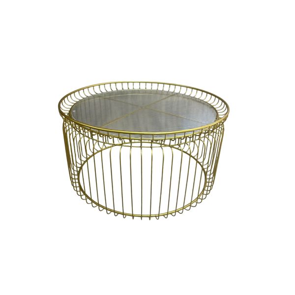Gold Coffee Table - Round