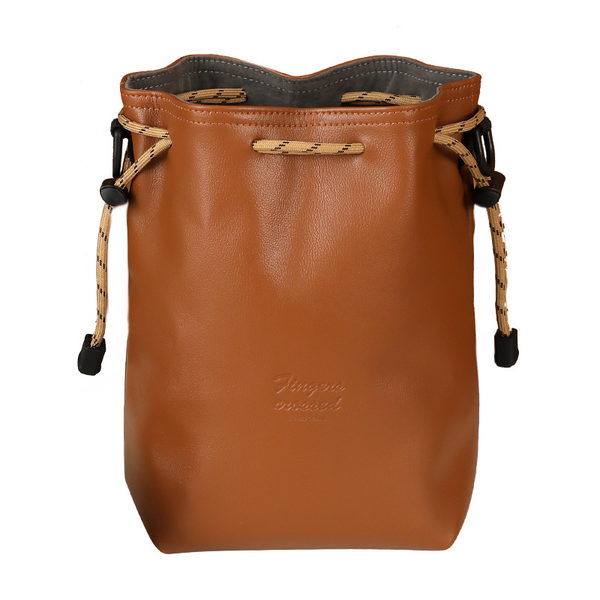 Soft Waterproof PU Leather Drawstring Camera Bag for DSLRs with Lens