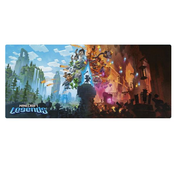 Minecraft: Legends - Gaming Desk Mat XXL Anti-Slip Mouse Pad (90cm x 40cm)
