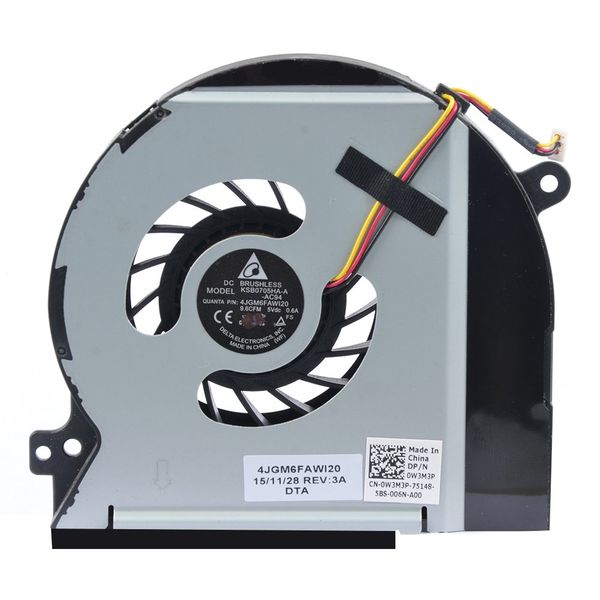 Replacement Laptop CPU Fan For DELL L501X XPS 15 L502X DV5V W3M3P