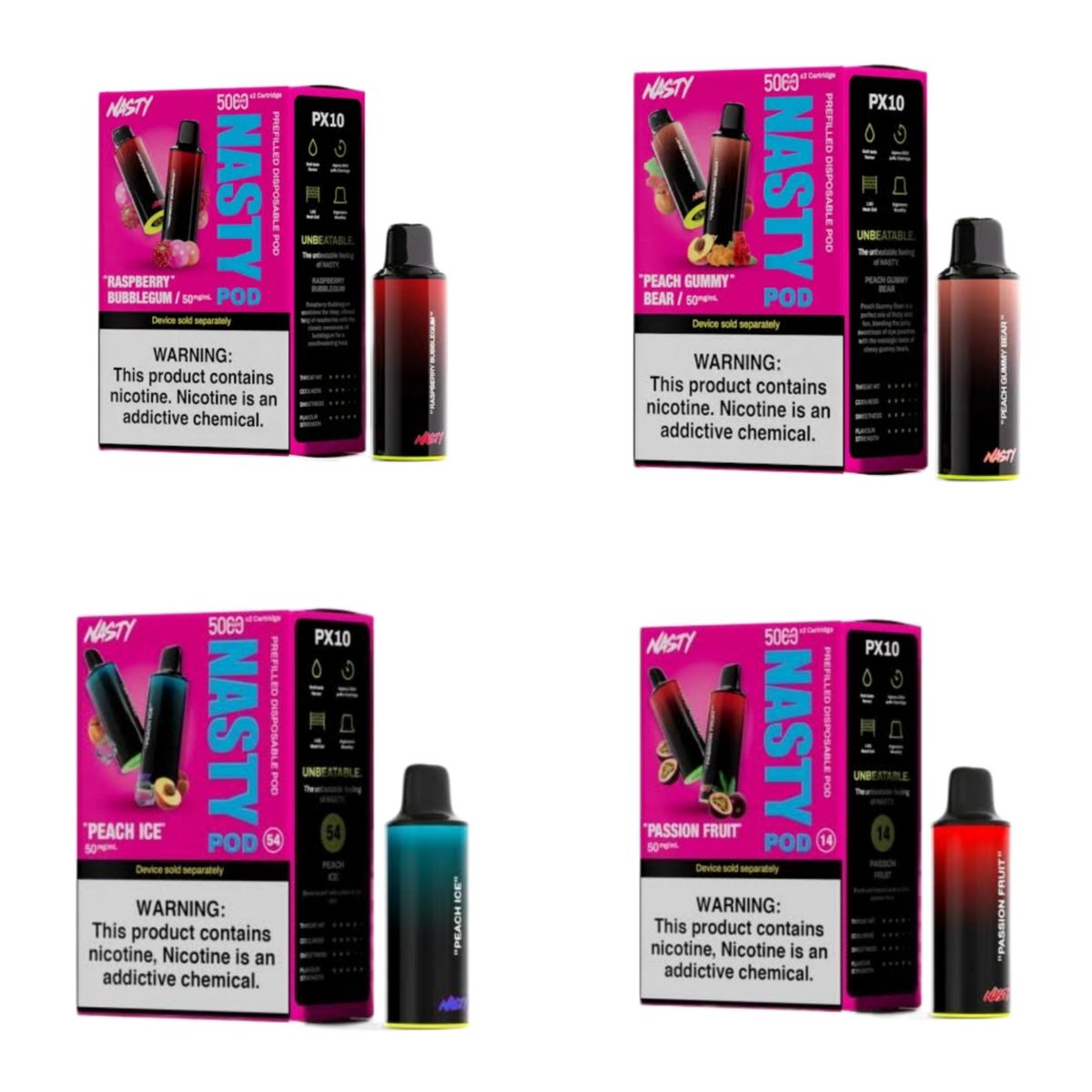 Nasty PX10 Disposable Pods - Fusion (4 Boxes- 8 Pods) | Shop Today