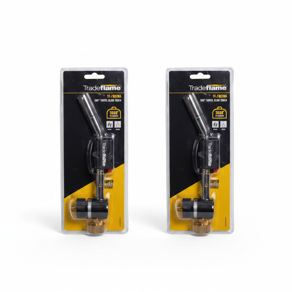 Tradeflame 360 Swivel Blow Torch - Adjustable Flame Culinary Tool - 2 Pack