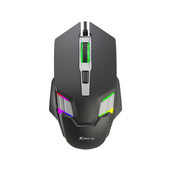Ergonomic Wired Design with High DPI Xtrike Me GM-110 Gaming Mouse Black