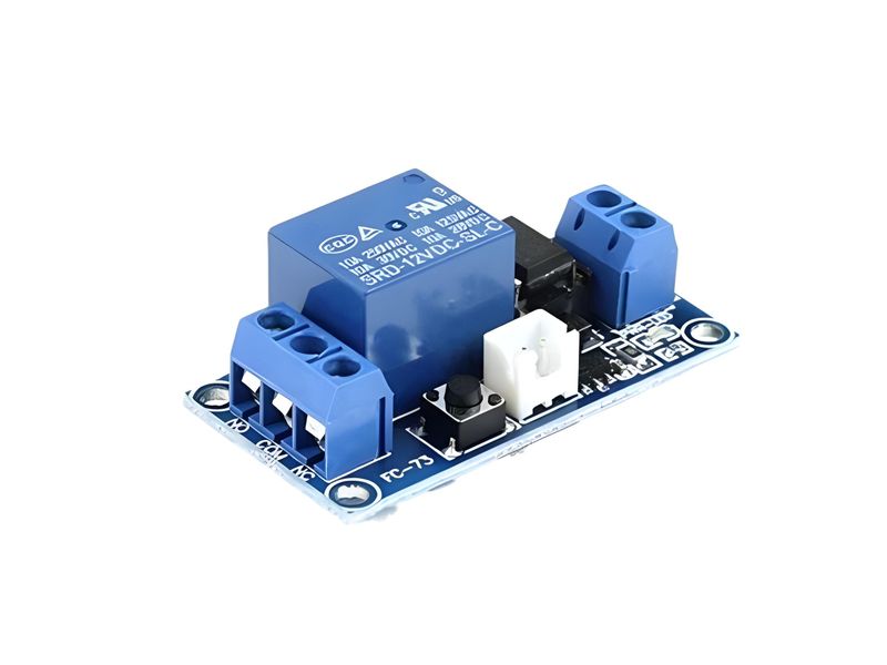 BDD 12V 1-Channel Latching Relay Module, Low Trigger, 10A Load