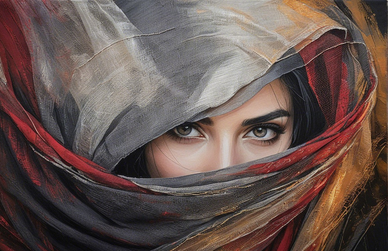Canvas Wall Art Home Decor - Mysterious Eyes