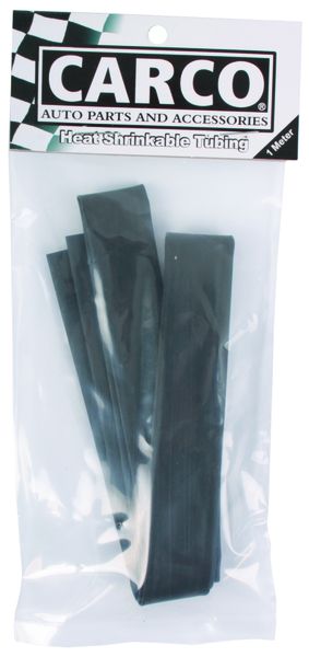Carco Heat Shrink Tubing - 12mm x 1 Meter - Black