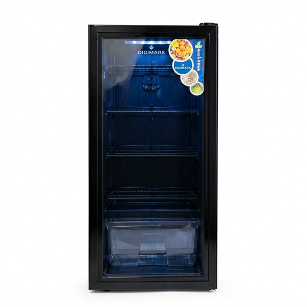 150L GLASS DOOR BAR Fridge - A+ Energy Saving-BLACK