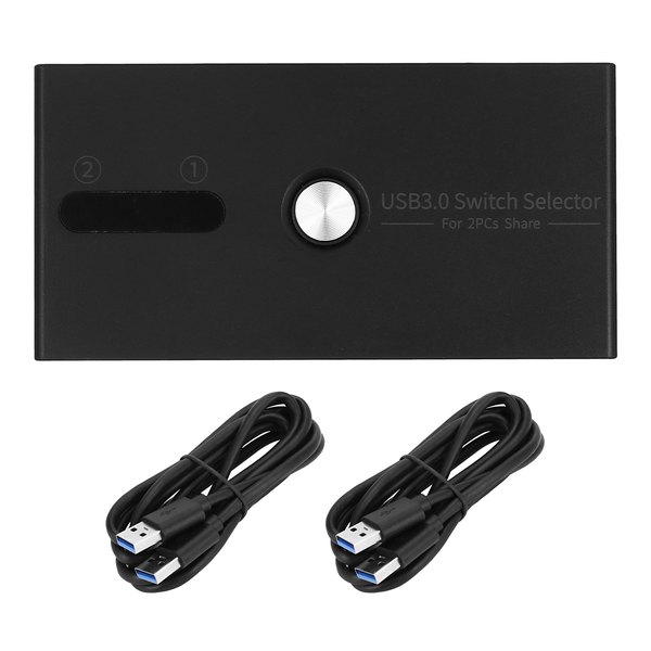 USB 3.0 Switch 2 in 4 Out KVM Docking Station Printer Sharing Monitor