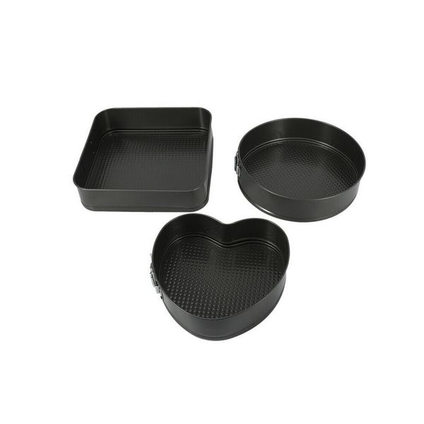 3 Piece Non-Stick Removable Bottom Shape Cake Mould