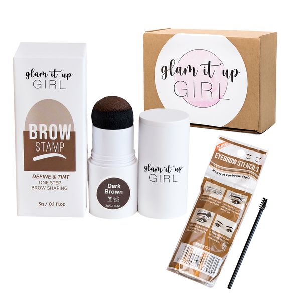 Glam It Up Girl Eyebrow Stamping and Stencil Kit