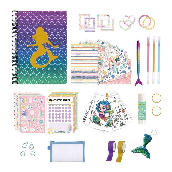 Diy Journal Kit For Girls Ages 8-14, Creative Scrapbook Diary Craft Set